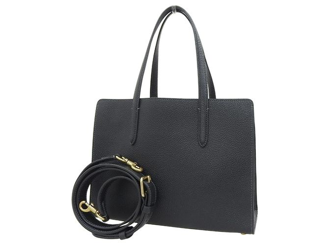 Borsa Tote Coach Carter Carryall 28 Nero - vista 2