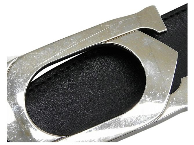 Cartier Connect Cross Unisex Ledergürtel Braun Schwarz Silber - Ansicht 3
