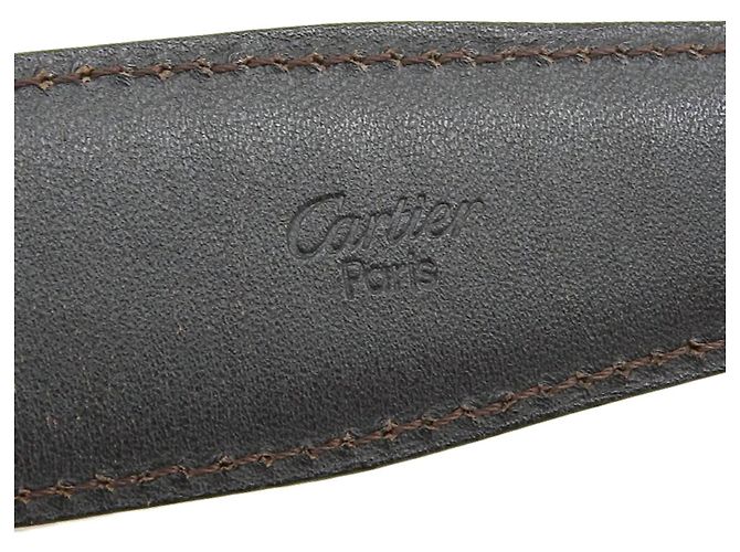 Cartier Connect Cross Unisex Ledergürtel Braun Schwarz Silber - Ansicht 8