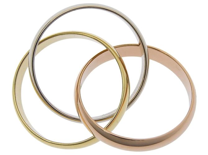 Anello Cartier Trinity in oro tricolore D'oro - vista 3