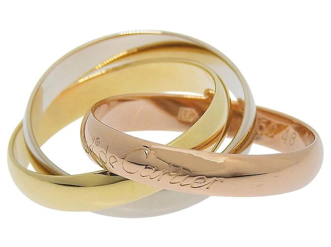 Anello Cartier Trinity in oro tricolore D'oro - vista 4