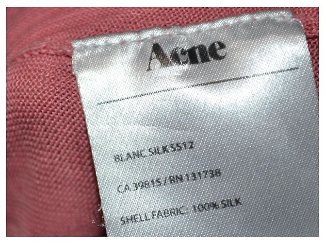 Suéter de seda Acne Studios coral Rosa - vista 3