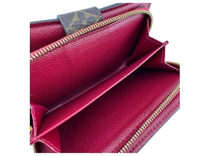 Portafoglio bi-fold Monogram Louis Vuitton Marrone Rosso - vista 14
