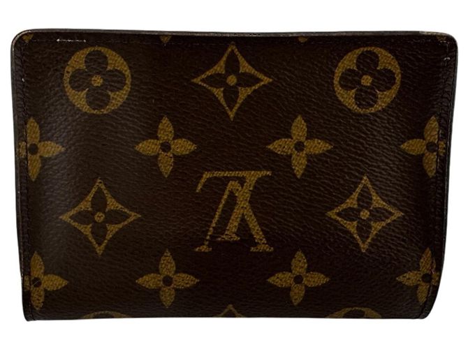 Portafoglio bi-fold Monogram Louis Vuitton Marrone Rosso - vista 2