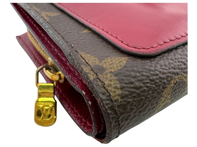 Portafoglio bi-fold Monogram Louis Vuitton Marrone Rosso - vista 4