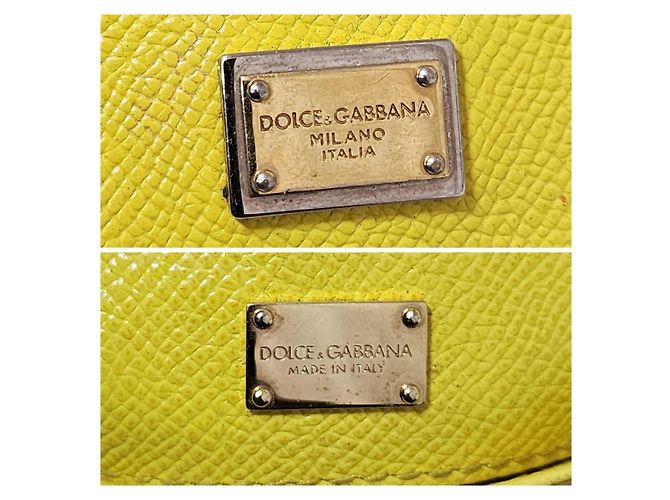 Dolce & Gabbana Small Miss Sicily Dauphine Borsa Gialla Giallo - vista 4