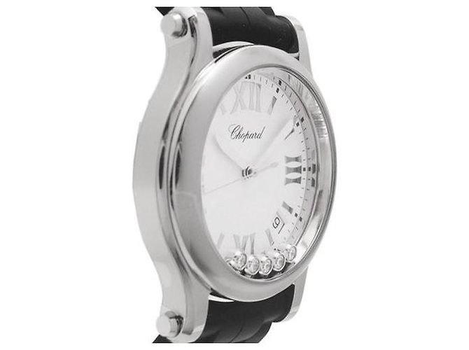 Chopard Happy Sport Diamant-Uhr Schwarz Weiß - Ansicht 4