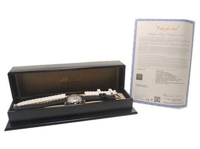 Chopard Happy Sport Diamant-Uhr Schwarz Weiß - Ansicht 6