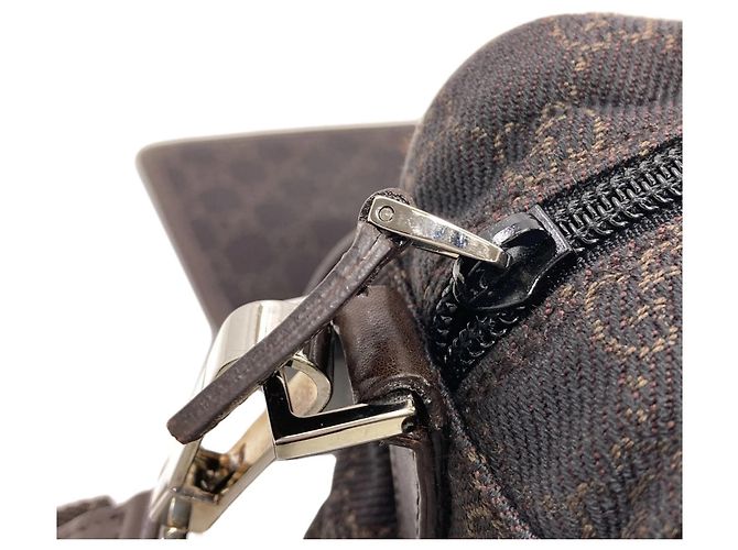 Borsa a tracolla Gucci 28562 GG Marrone scuro - vista 10