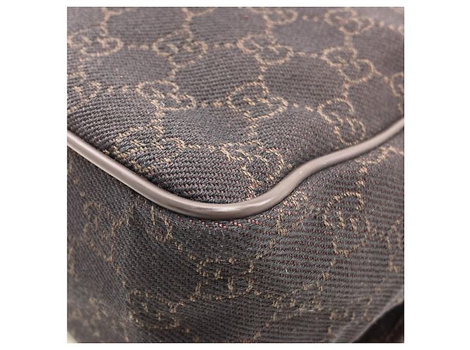 Borsa a tracolla Gucci 28562 GG Marrone scuro - vista 18