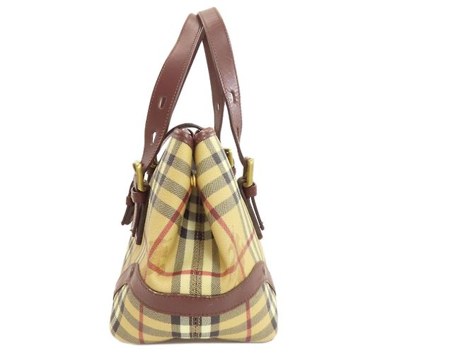 Burberry Check Handtasche Beige - Ansicht 3