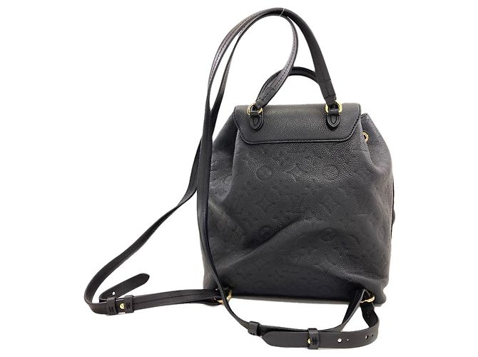 Zaino Louis Vuitton Montsouris PM Nero - vista 2