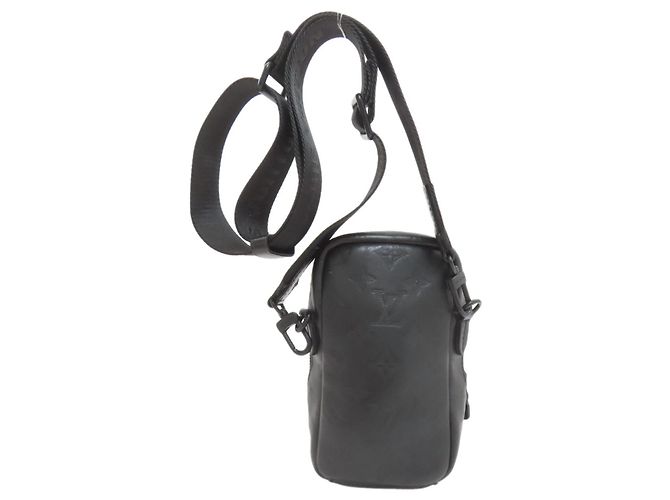 Borsa a tracolla Louis Vuitton Double Phone Pouch Nero - vista 2