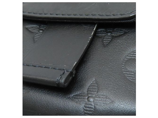 Borsa a tracolla Louis Vuitton Double Phone Pouch Nero - vista 9