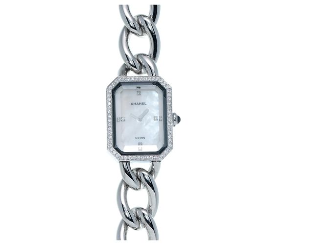 Reloj de cuarzo para mujer Chanel Première H1063 White Shell Diamond - vista 2