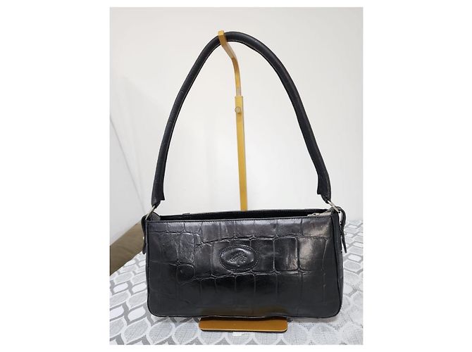 Mulberry Borsa a tracolla in pelle stampa coccodrillo - Nero - vista 2