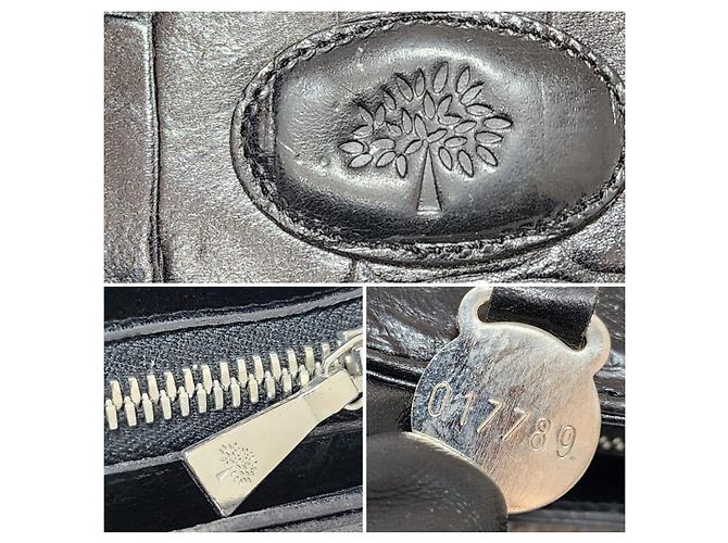 Mulberry Borsa a tracolla in pelle stampa coccodrillo - Nero - vista 7