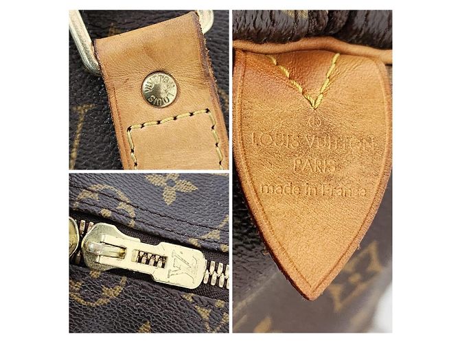 Louis Vuitton Keepall Bandoulière 50 Monogram Patches Marrone Beige - vista 5