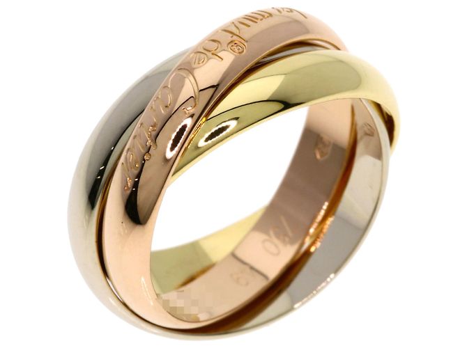 Anello Trinity di Cartier Rosa Bianco Giallo - vista 2
