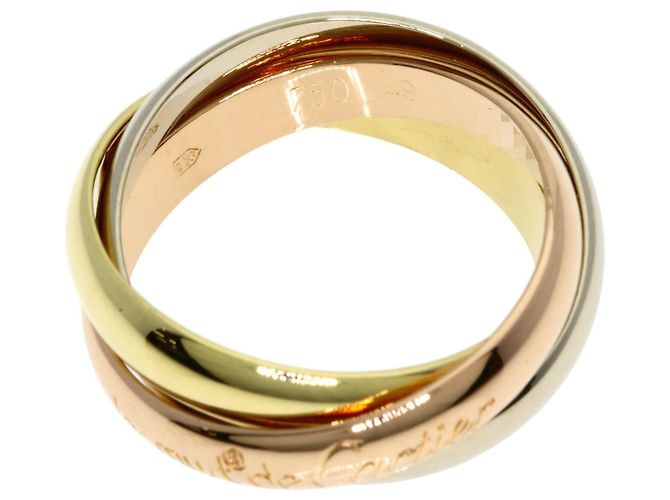 Anello Trinity di Cartier Rosa Bianco Giallo - vista 3