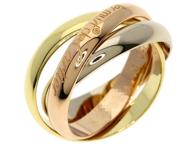 Anello Trinity di Cartier Rosa Bianco Giallo - vista 2