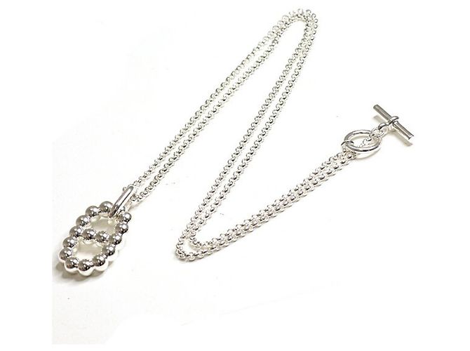 Hermès Hermes Chaine d'ancre Alea II GM Pendiente Silver Plata - vista 5