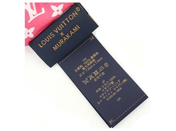 Scrunchie in seta rosa Louis Vuitton - vista 4