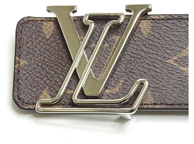 Louis Vuitton Reversible Monogram Belt Brown Blue - view 2