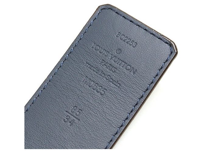 Louis Vuitton Reversible Monogram Belt Brown Blue - view 3