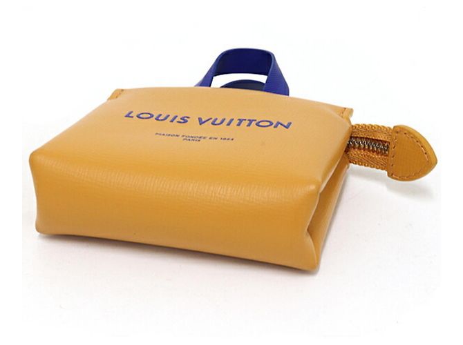 Portachiavi in pelle arancione Louis Vuitton - vista 4