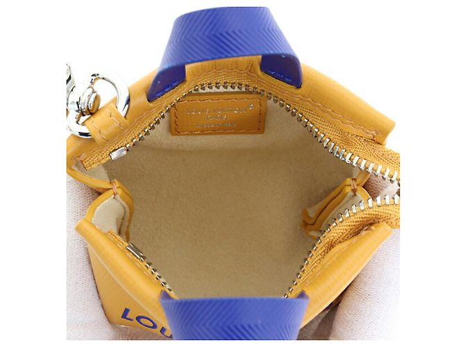 Portachiavi in pelle arancione Louis Vuitton - vista 5