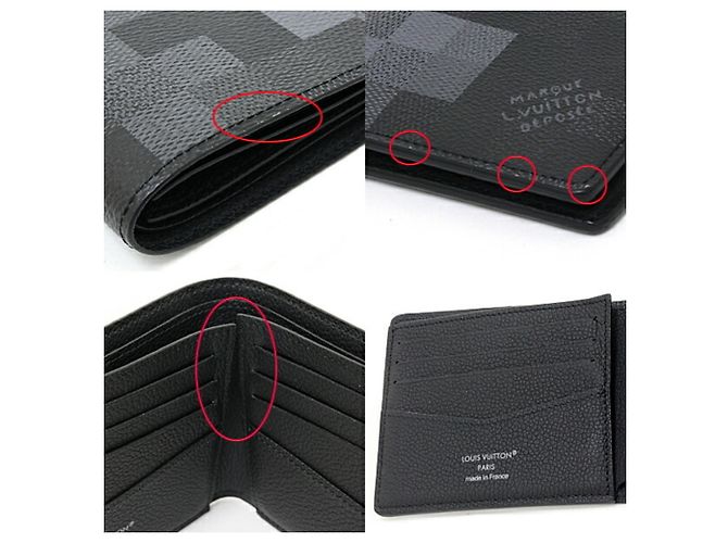 Cartera Louis Vuitton Portefeuille Slender Damouflage Negro - vista 6