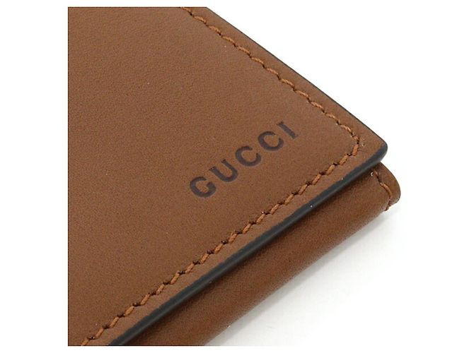 Tarjetero Gucci GG Emblem Castaño - vista 6