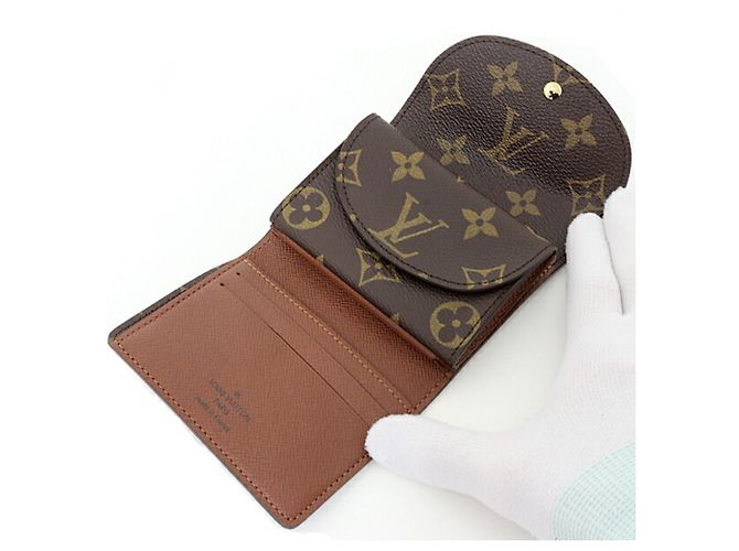 Cartera de tres pliegues Helene Louis Vuitton Castaño - vista 3