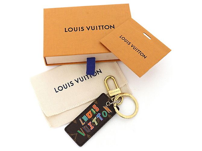 Louis Vuitton Portachiavi Monogram Letters Bag Charm/Keychain NBA MP3019 Marrone Multicolore - vista 2