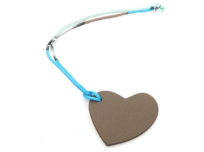 Hermès Hermes Petit h S Charm Heart Mini Bag Marrone Bianco Blu Crudo Giallo - vista 2