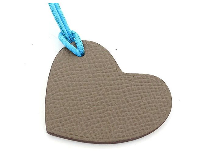 Hermès Hermes Petit h S Charm Heart Mini Bag Marrone Bianco Blu Crudo Giallo - vista 3