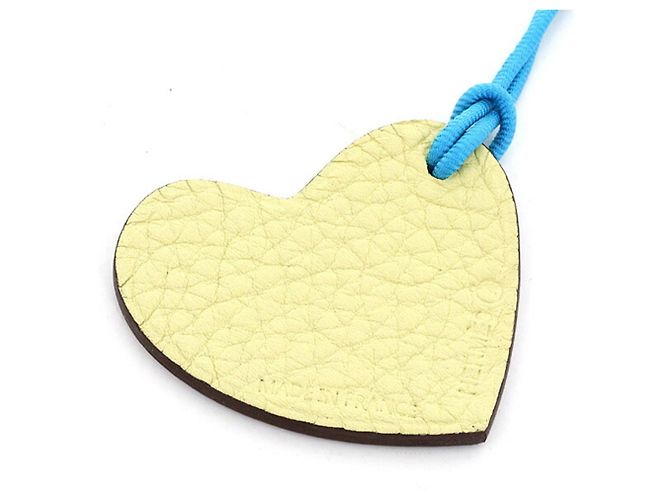 Hermès Hermes Petit h S Charm Heart Mini Bag Marrone Bianco Blu Crudo Giallo - vista 4