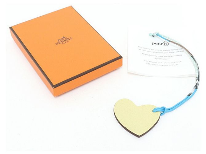 Hermès Hermes Petit h S Charm Heart Mini Bag Marrone Bianco Blu Crudo Giallo - vista 6