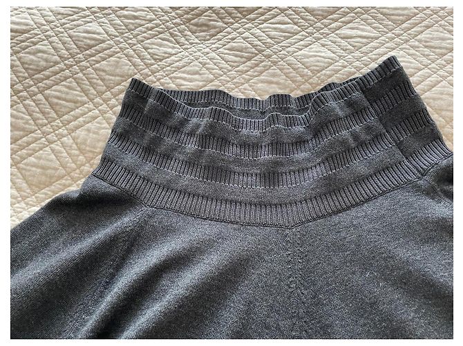 Kenzo Falda Skater de Punto Gris - vista 3