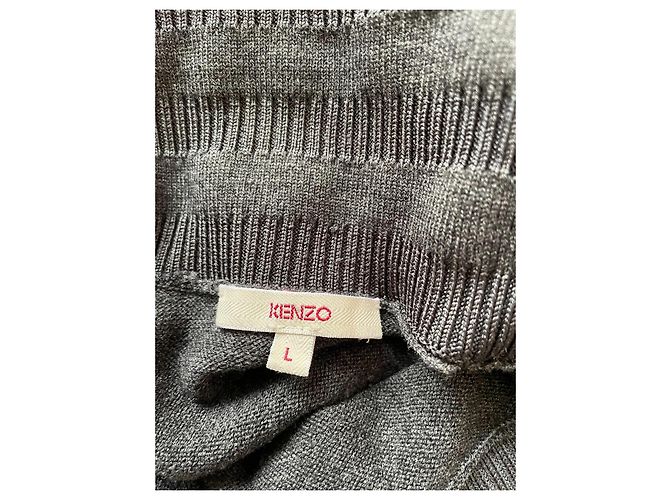 Kenzo Falda Skater de Punto Gris - vista 4