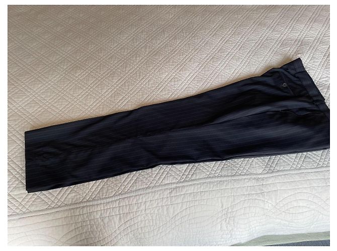 Paul Smith Gestreifte Wollhose Anthrazitgrau - Ansicht 3