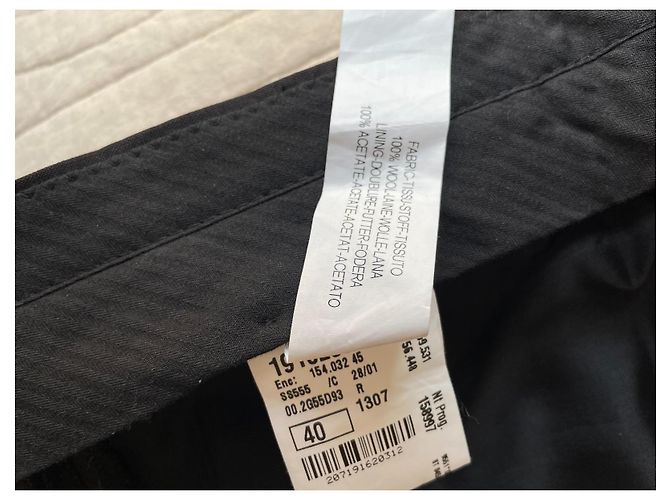 Paul Smith Gestreifte Wollhose Anthrazitgrau - Ansicht 4