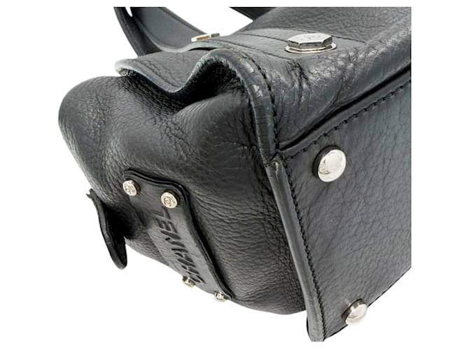 Borsa Bowler Small Chanel Coco Mark Nero - vista 7