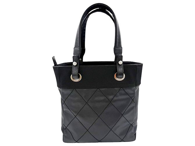 Borsa Tote Chanel Paris Biarritz PM Small Nero - vista 2