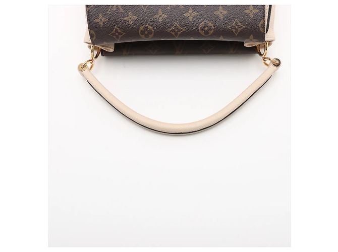 Louis Vuitton Double V Handtasche aus Kalbsleder mit Monogram Canvas Beige - Ansicht 5