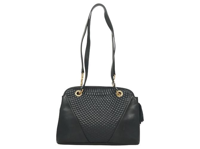 Bally Vintage Pelle trapuntata Nero - vista 2
