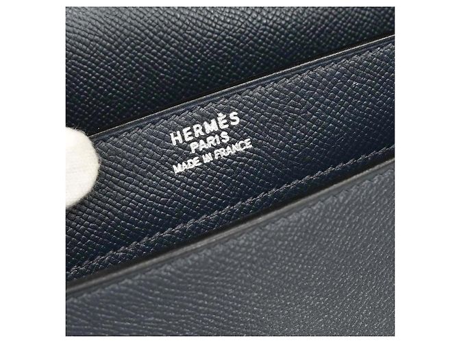 Hermès Hermes Sac a Depeches Bag Courchevel 38 Blu - vista 3