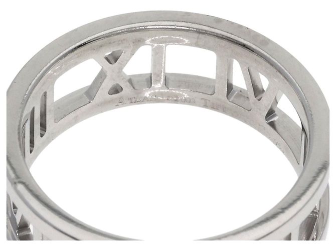 Tiffany & Co. Open Atlas Ring aus 18K Weißgold - Ansicht 9