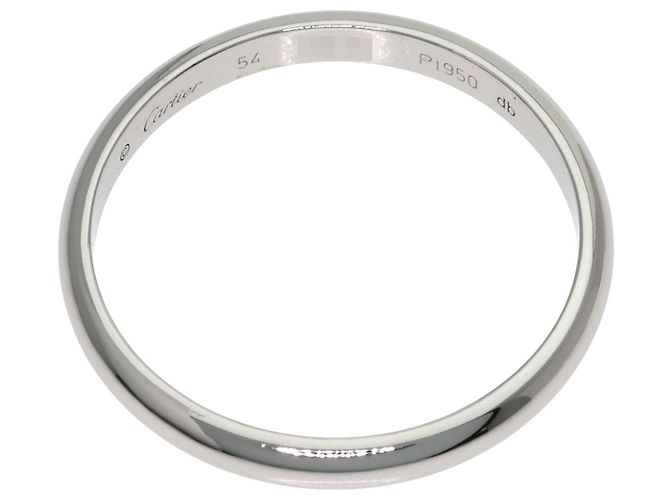 Cartier 1895 Trauring aus Platin - Ansicht 4